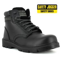 CHAUSSURE DE SÉCURITÉ HAUTE EN CUIR S3 NOIR SAFETY JOGGER