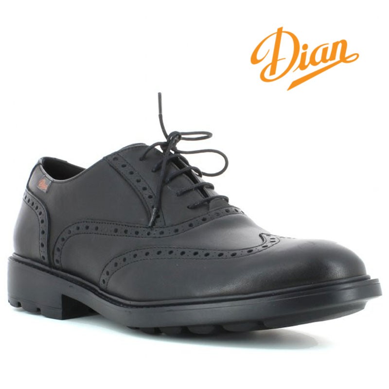 Chaussure professionnelle de travail noire en cuir ISO EN 20347 homme  cuisine serveur hôtel restauration, CHH26