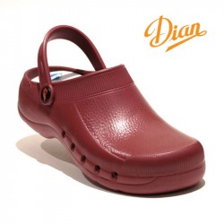 sabot de sécurité rouge bordeaux