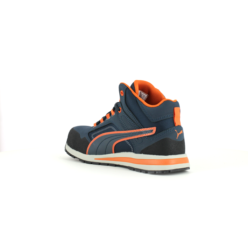 Chaussures de sécurité homme Crosstwist bleu et orange Puma Safety