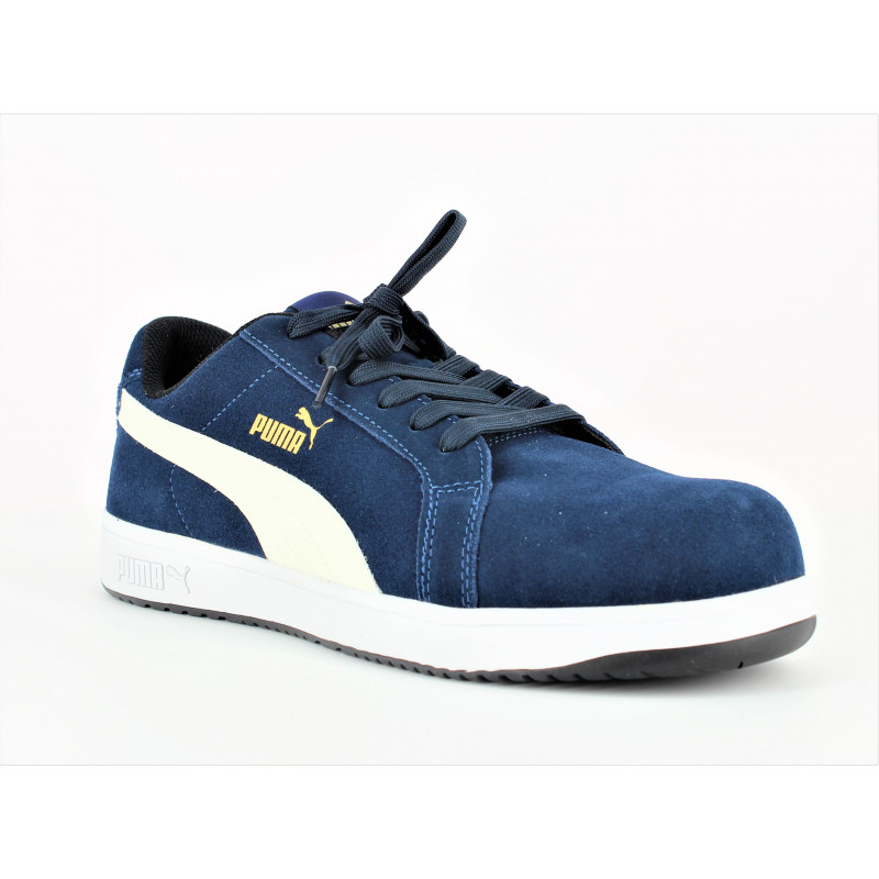 Chaussure de sécurité confortable Puma Iconic bleu 96,95€HT LISASHOES