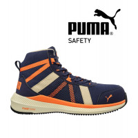 BASKET DE SECURITE PUMA RIVAL BLUE ORANGE MID