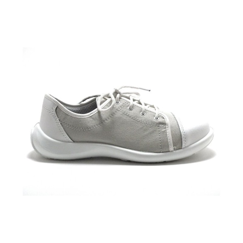 Basket de sécurité légère pour femme en toile gris 59,50€HT LISASHOES