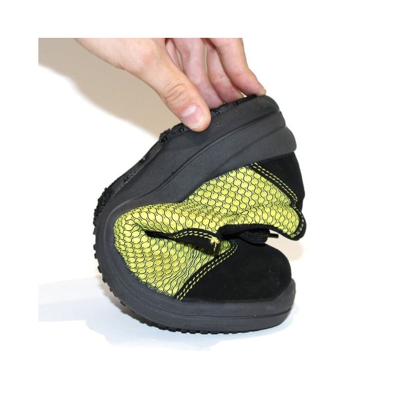 Basket de sécurité femme légère et souple jaune LISASHOES
