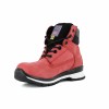 Chaussure de sécurité rouge style timberland S3