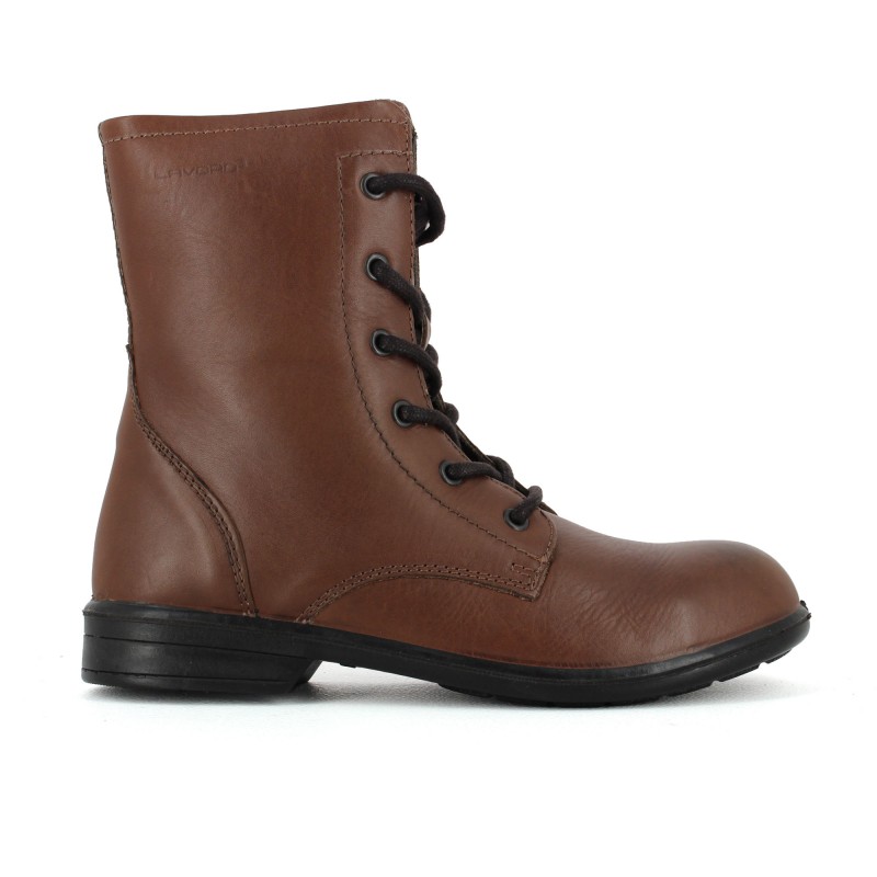 Bottine de sécurité femme en cuir marron à partir 77,50€HT LISASHOES