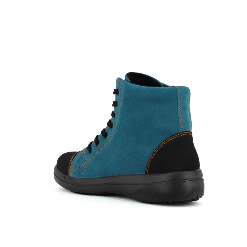 Basket de sécurité vitamine haute femme turquoise LISASHOES