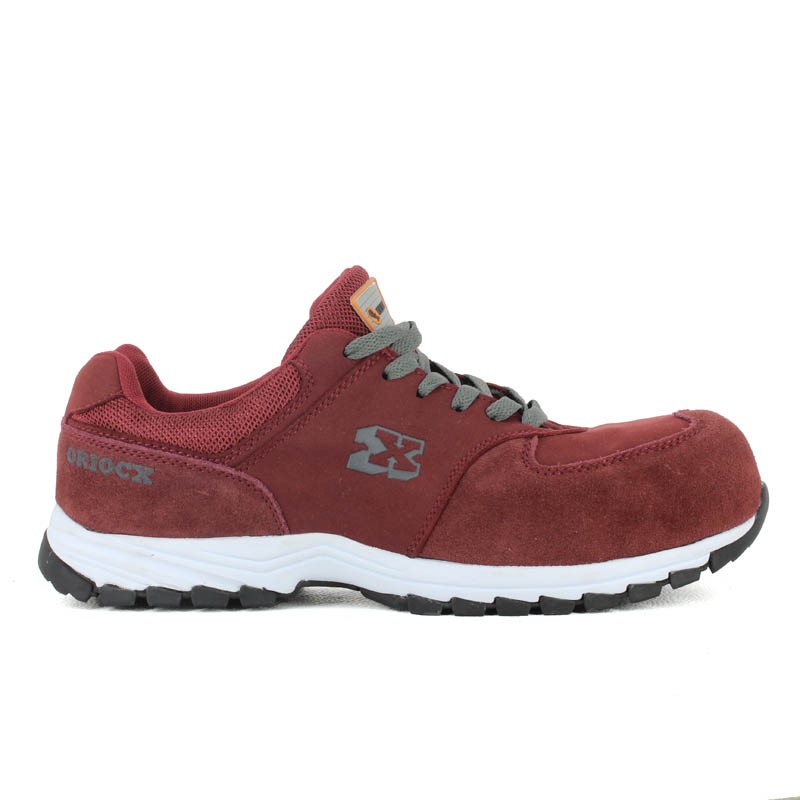 Chaussures de sécurité homme baskets S3 Jamma bordeaux